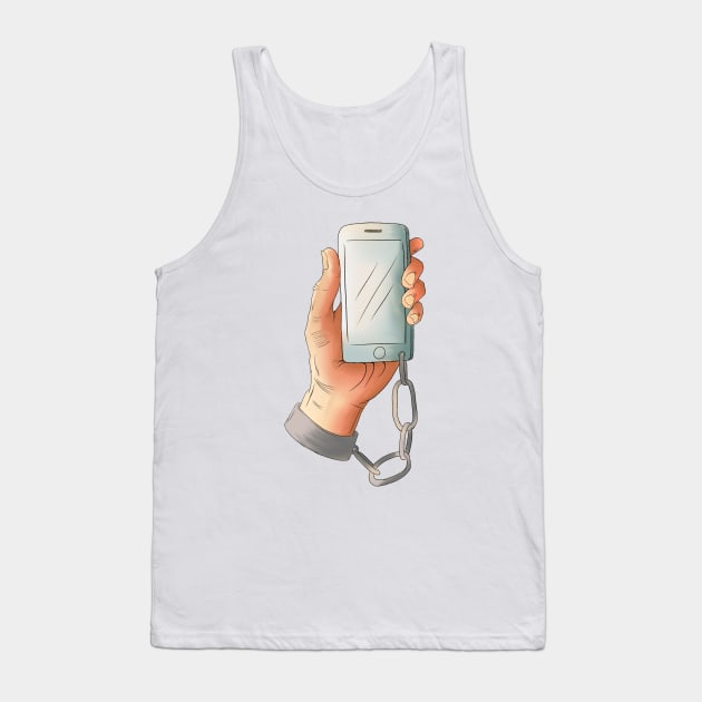CELL PHONE Tank Top by Elsieartwork